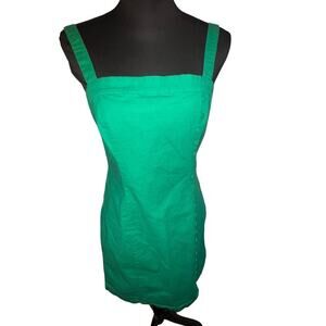 Forever 21 juniors'‎ L square neckline button accent front stretch mini dress